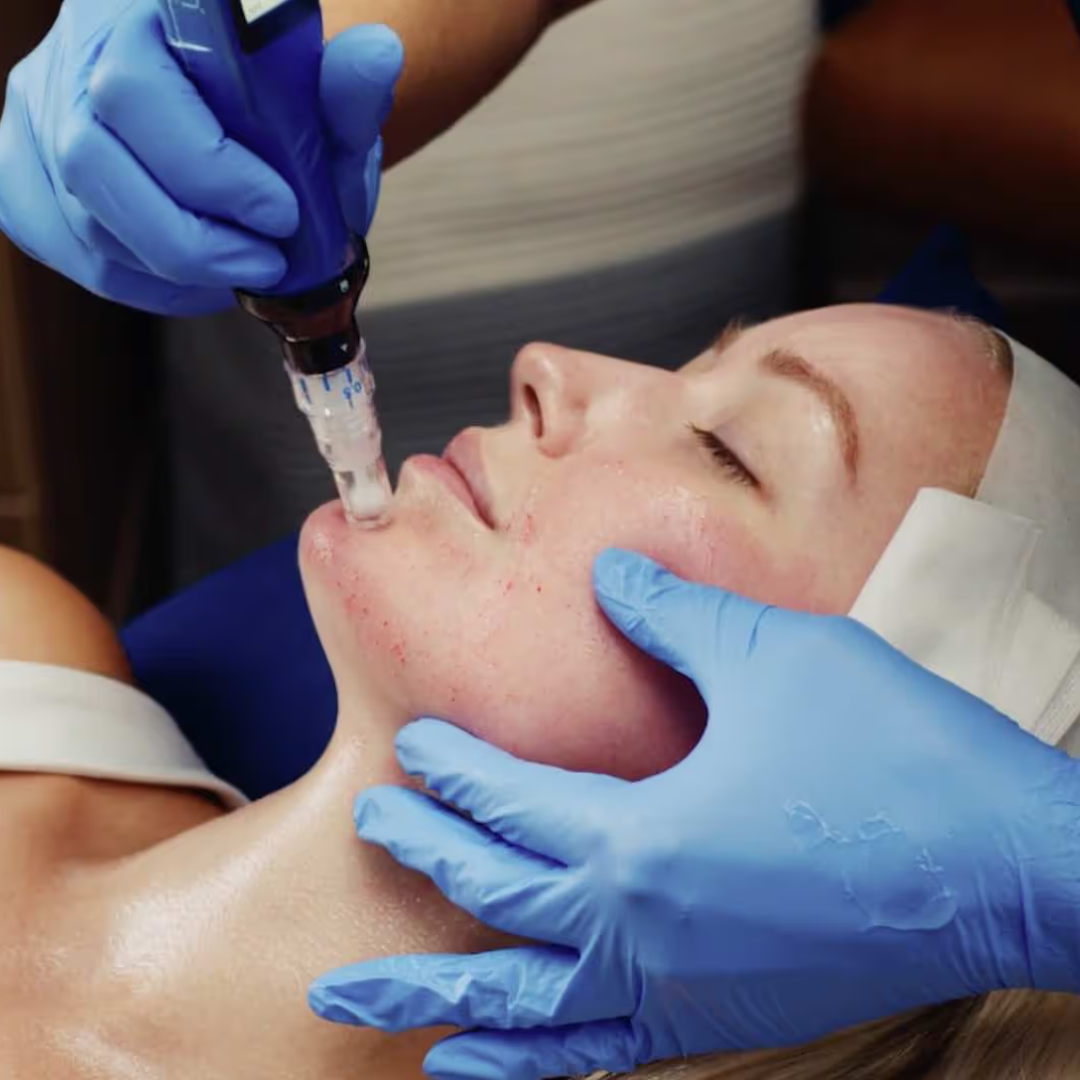 Purchase a 4-pack of SkinPen Face & Neck — we'll treat your Décolleté FREE every session, plus a bonus Alastin Skin Nectar.